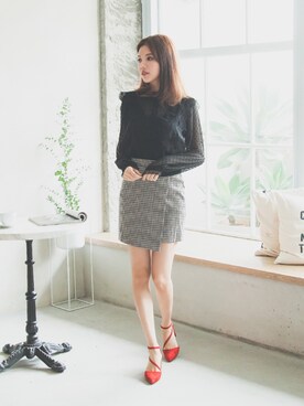 「red」｜「アイテム（その他）」を使った、Gracegift-JPさん（レディース・165cm）の夏コーディネート
