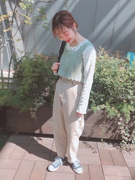 「シャーベットカラー」｜Y u k iさん（レディース・162cm）の春コーディネート