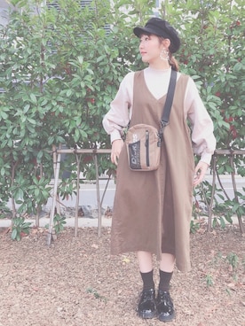 「2018マイベストコーデ」｜「アイテム（ワンピース/ドレス）」を使った、みぃさん（レディース・156cm）の冬コーディネート