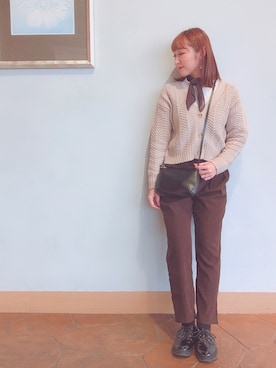 「CorteLargo（コルテラルゴ）のアイテム」を使った、みぃさん（レディース・156cm）の冬コーディネート