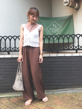 みぃさん（レディース・156cm）の夏コーディネート