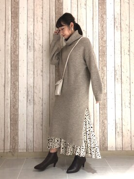 みぃさん(レディース・157cm)の冬コーディネート