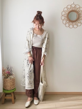 「OZOC（オゾック）のアイテム（パンプス）」を使った、みぃさん（レディース・157cm）の春コーディネート