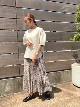 「OZOC（オゾック）のアイテム（その他シューズ）」を使った、みぃさん（レディース・157cm）の夏コーディネート