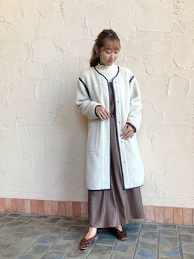 「OZOC（オゾック）のアイテム（その他シューズ）」を使った、みぃさん（レディース・157cm）の秋コーディネート