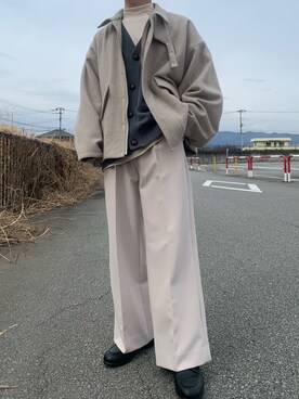 「RYO TAKASHIMA（リョウタカシマ）のアイテム（ブルゾン）」を使った、yuさん（メンズ・165cm）の春コーディネート