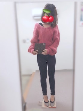 「LILY BROWN（リリーブラウン）のアイテム（キャミソール）」を使った、ERIKAさん（レディース・152cm）の冬コーディネート