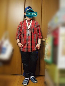 「CHROME（クローム）のアイテム（キャップ）」を使った、©︎hiviGさん（メンズ・160cm）の夏コーディネート