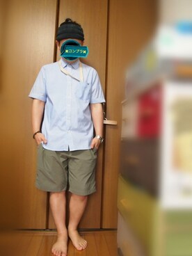 ©︎hiviGさん（メンズ・160cm）の夏コーディネート