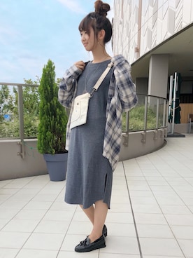 「Lee（リー）のアイテム（バッグ）」を使った、nahoさん（レディース・166cm）の秋コーディネート