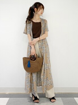 「Right-on（ライトオン）のアイテム（ワンピース/ドレス）」を使った、nahoさん（レディース・166cm）の春コーディネート