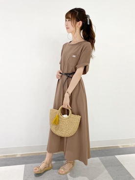 「LEE」｜nahoさん（レディース・166cm）の夏コーディネート