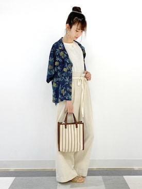 「Right-on（ライトオン）のアイテム」を使った、nahoさん（レディース・166cm）の夏コーディネート