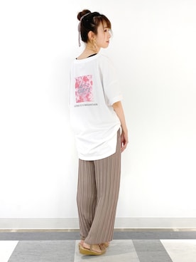 「CAMP7（キャンプセブン）のアイテム」を使った、nahoさん（レディース・166cm）の夏コーディネート