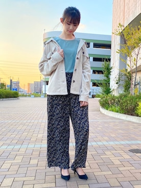 「CPOシャツ」｜nahoさん（レディース・166cm）の秋コーディネート