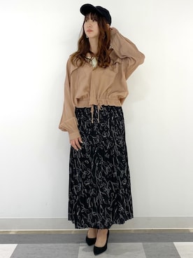 「Lee（リー）のアイテム（キャップ）」を使った、nahoさん（レディース・166cm）の春コーディネート