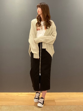 「RAG MACHINE（ラグマシーン）のアイテム（トップス）」を使った、nahoさん（レディース・166cm）の春コーディネート