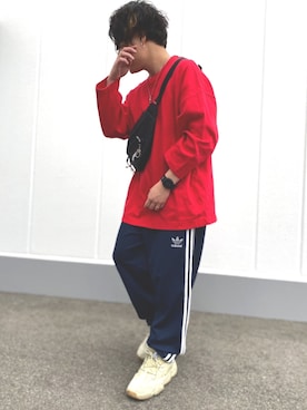 「ADER error（アーダーエラー）のアイテム（腕時計）」を使った、SUNAさん（メンズ・165cm）の春コーディネート