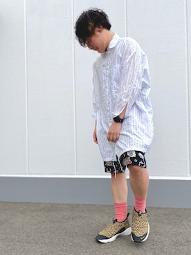 「ADER error（アーダーエラー）のアイテム（腕時計）」を使った、SUNAさん（メンズ・165cm）の夏コーディネート
