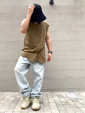 「VYNER ARTICLES（ヴァイナー アーティクルズ）のアイテム」を使った、SUNAさん（メンズ・165cm）の夏コーディネート
