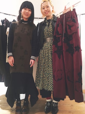 「malamute（マラミュート）のアイテム」を使った、千紘さん（レディース・154cm）の春コーディネート