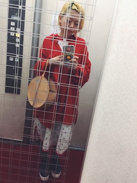 「F-TROUPE（エフトゥループ）のアイテム（その他シューズ）」を使った、千紘さん（レディース・154cm）の春コーディネート