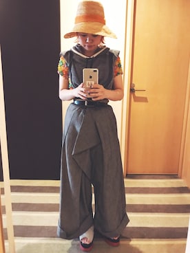 「rag & bone（ラグアンドボーン）のアイテム（パーカー）」を使った、千紘さん（レディース・154cm）の春コーディネート