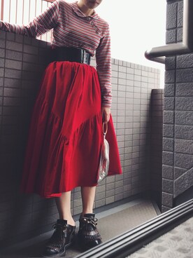 「JUCO.」｜千紘さん（レディース・154cm）の秋コーディネート