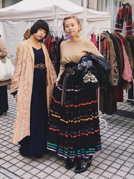 「アイテム（イヤリング）」を使った、千紘さん（レディース・154cm・20代）の秋コーディネート