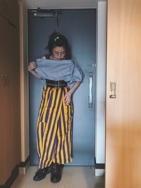 「POTTO（ポット）のアイテム」を使った、千紘さん（レディース・154cm）の春コーディネート