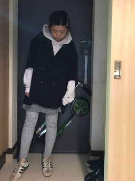 「BEAMS WOMEN（ビームス　ウィメン）のアイテム」を使った、千紘さん（レディース・154cm）の夏コーディネート