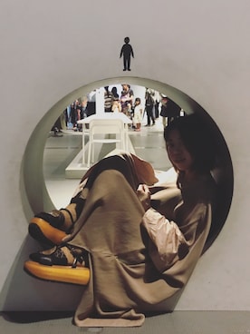 「nusumigui（ヌスミグイ）のアイテム」を使った、千紘さん（レディース・154cm）の秋コーディネート