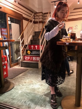 「JUCO.」｜千紘さん（レディース・154cm）の秋コーディネート
