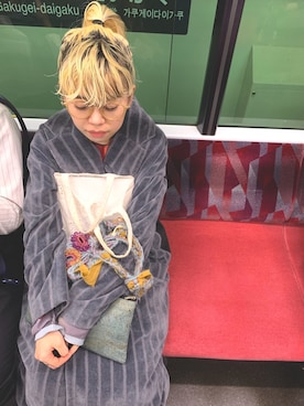 「sneeuw（スニュウ）のアイテム（その他アウター）」を使った、千紘さん（レディース・154cm）の秋コーディネート