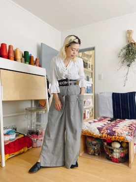 「こっとんぶらうす」｜千紘さん（レディース・154cm）の春コーディネート