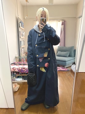 「KEISUKEYOSHIDA」｜千紘さん（レディース・154cm）の秋コーディネート