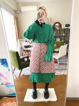 「DECO（デコ）のアイテム」を使った、千紘さん（レディース・154cm）の冬コーディネート