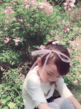 「NO NAME（ノーネーム）のアイテム」を使った、土豆Alice妈咪さん（キッズ・125cm）の夏コーディネート