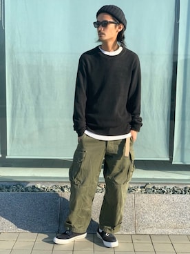 「Confirm（コンファーム）のアイテム」を使った、takuya.sさん（メンズ・171cm）の春コーディネート