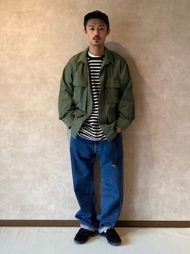 「SEE SEE（シーシー）のアイテム（キャップ）」を使った、takuya.sさん（メンズ・171cm）の冬コーディネート