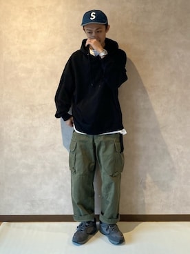 「m47」｜「アイテム（キャップ）」を使った、takuya.sさん（メンズ・171cm）の春コーディネート