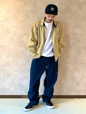 「SEE SEE（シーシー）のアイテム（キャップ）」を使った、takuya.sさん（メンズ・171cm）の春コーディネート