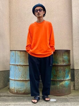 オレンジ のメンズ人気ファッションコーディネート Wear