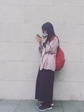 「Combackのアイテム」を使った、purinさん（レディース・163cm）の春コーディネート