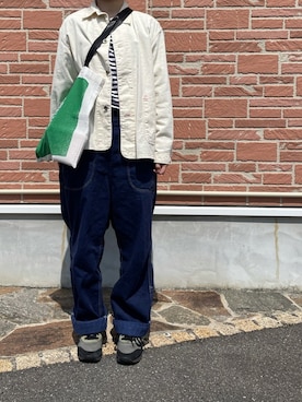 「orSlow（オアスロウ）のアイテム（ジャケット/アウター）」を使った、Ysmさん（レディース・157cm）の春コーディネート