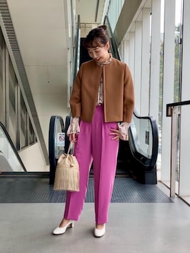 MISAKI ABEさん（レディース・162cm）の秋コーディネート