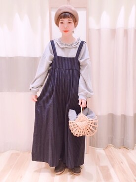 「2018マイベストコーデ」｜「アイテム（モカシン/デッキシューズ）」を使った、みなも (･×･)さん（レディース・152cm）の冬コーディネート