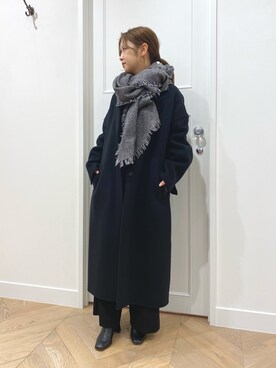 「URBAN RESEARCH（アーバンリサーチ）のアイテム（チェスターコート）」を使った、aoiさん（レディース・153cm）の冬コーディネート