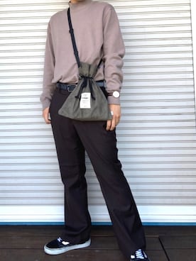 「BAYFLOW(BAYFLOW)」｜「アイテム（腕時計）」を使った、JOTAROさん（メンズ・172cm）の秋コーディネート