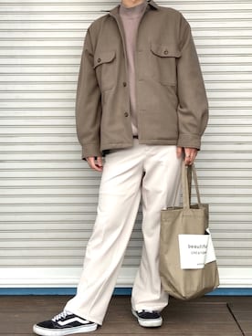 「BAYFLOW（ベイフロー）のアイテム（ブルゾン）」を使った、JOTAROさん（メンズ・172cm）の冬コーディネート